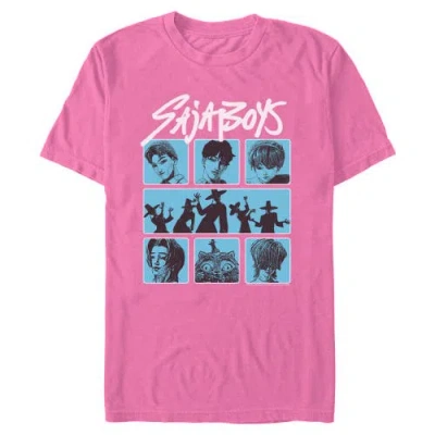 Kpop Demon Hunters Saja Boys Group  Graphic T-shirt In Pink