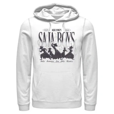 Kpop Demon Hunters Your Saja Boys Idols  Pull Over Hoodie In White