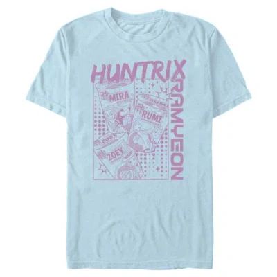 Kpop Demon Hunters Zoey Mira And Rumi Ramyeon  Graphic T-shirt In Blue