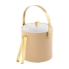 Kraftware Arc 3-pc. Ice Bucket + Tong Gold Trim Set In Sand