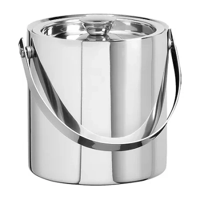 Kraftware Barware Stainless Steel 3-qt. Double Wall Ice Bucket In Silver