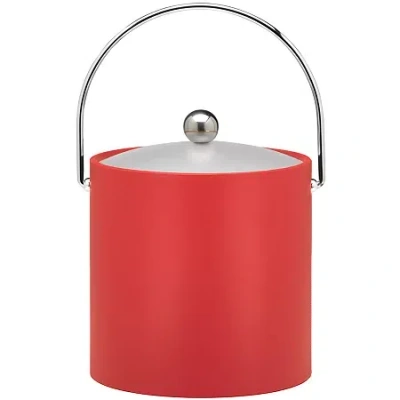 Kraftware Ice Bucket With Bale Handle In Red