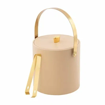 Kraftware Oxford 3-pc. Ice Bucket + Tong Set In Sand