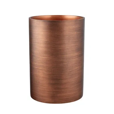 Kraftware Urban Oasis Bathroom Wastebasket (designed By Taniya Nayak) In Bronze
