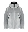 Krakatau Bicep Liner White Hooded Jacket In Gray