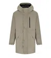 Krakatau Mentat Taupe Parka In Metallic