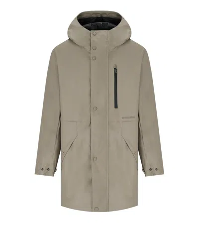 Krakatau Mentat Taupe Parka In Metallic