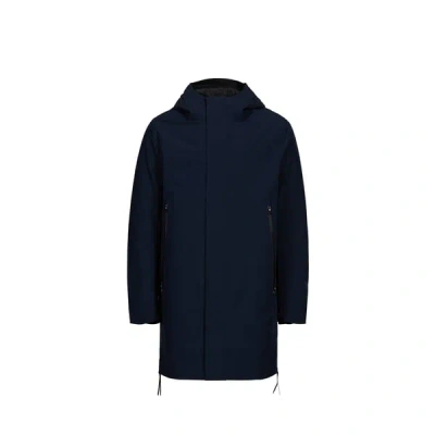 Krakatau Parka À Capuche Avec Doublure Amovible In Blue