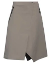 Krakatau Woman Midi Skirt Grey Size L Polyamide
