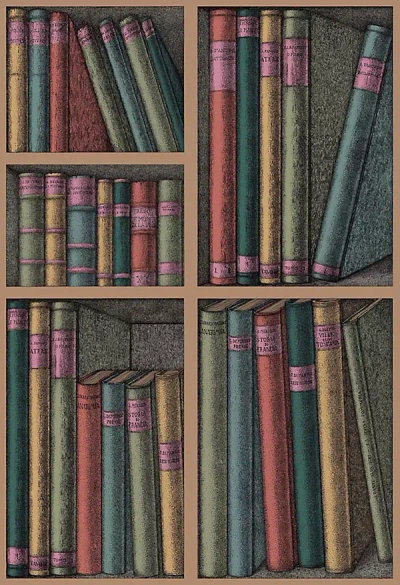 Kravet Ex Libris Book Wallpaper