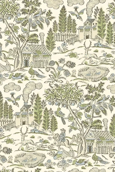 Kravet Home Park Toile Wallpaper
