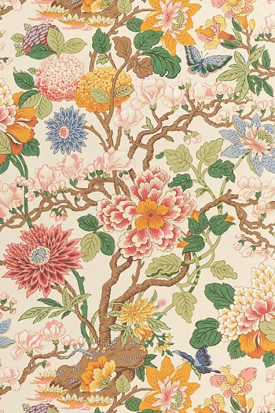 Kravet Magnolia Floral Wallpaper