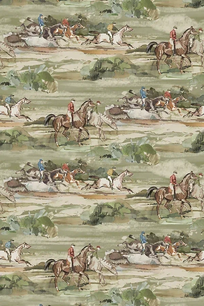 Kravet Morning Horse Nature Scene Wallpaper