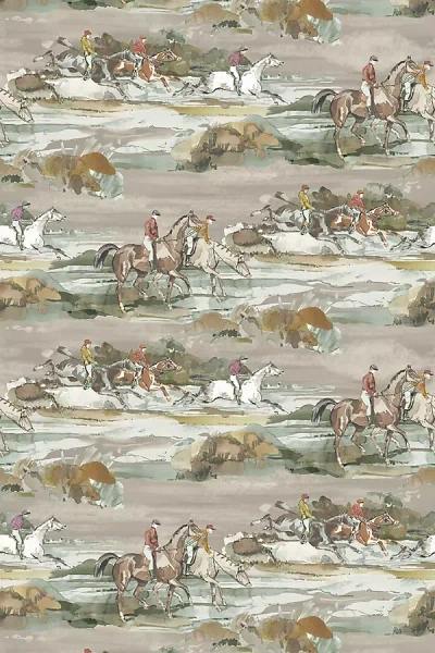 Kravet Morning Horse Nature Scene Wallpaper