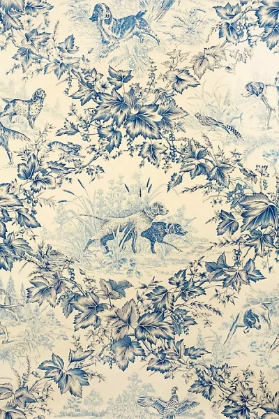 Kravet On Point Dog Toile Wallpaper