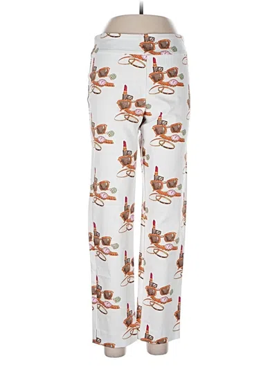 Pre-owned Krazy Larry Casual Pants In White