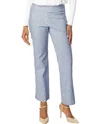 Krazy Larry Flared Ankle Pull-on Pant In Indigo Stripe In Multi