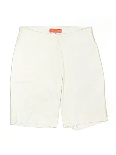 Pre-owned Krazy Larry Khaki Shorts In Ivory