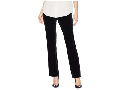 Krazy Larry Long Velvet Pull-on Pants In Black