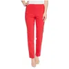 Krazy Larry P-507 Solid Straight Pants In Tomato In Red