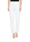 Krazy Larry P-507 Solid Straight Pants In White In White