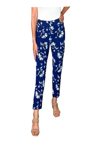 KRAZY LARRY PANT IN BLUE FLOWERS