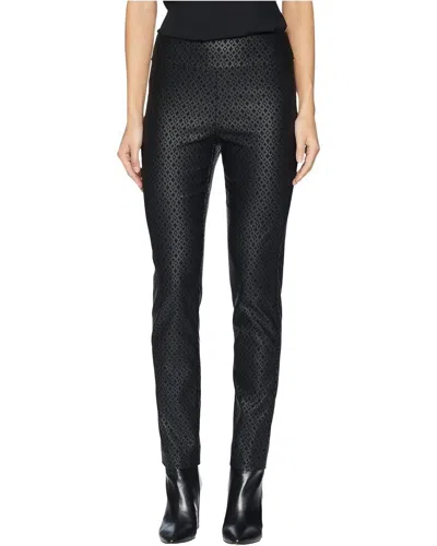 Krazy Larry Pleather Pull On Pants In Black