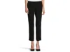 Krazy Larry Pull On Microfiber Ankle Pants In Black