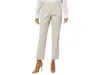 Krazy Larry Pull-on Pique Ankle Pants In Neutral