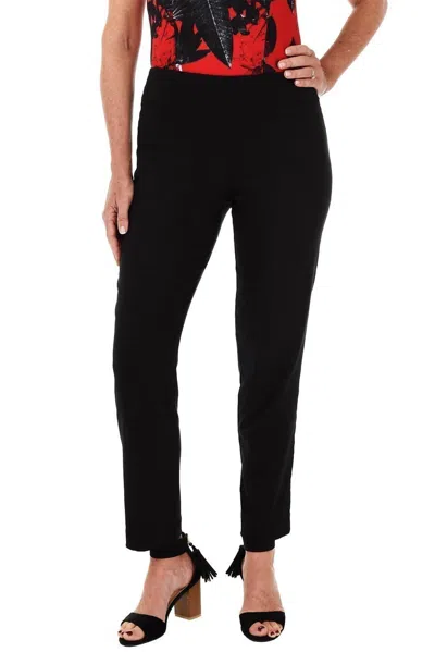 Krazy Larry Python Pull Up Ankle Pant In B;ack In Black