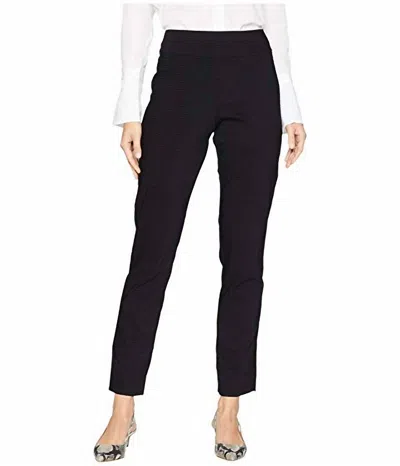 Krazy Larry Velvet Dot Pull On Ankle Pant In Black