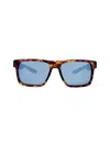 Kreedom Men's Tasmania Polar Sunglasses In Matte Demi - Blue Revo Mirror In Brown