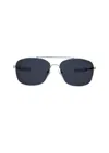 Kreedom Men's Texas Polar Sunglasses In Gloss Silver - Smoke In Gray
