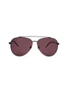 Kreedom Men's Wyoming Polar Sunglasses In Matte Black - Rose In Brown