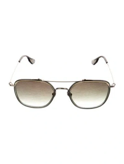 Pre-owned Krewe Austin Square Sunglasses In Gold