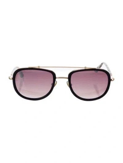 Pre-owned Krewe Aviator Gradient Sunglasses