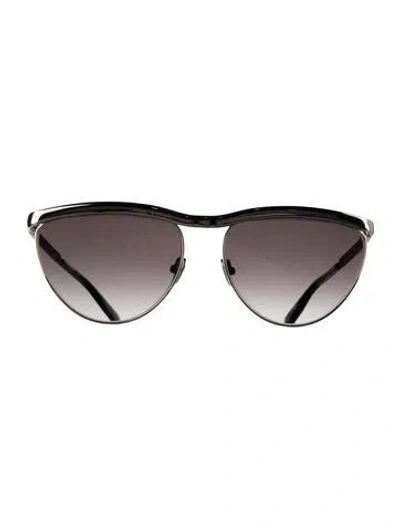 Pre-owned Krewe Aviator Gradient Sunglasses In Black