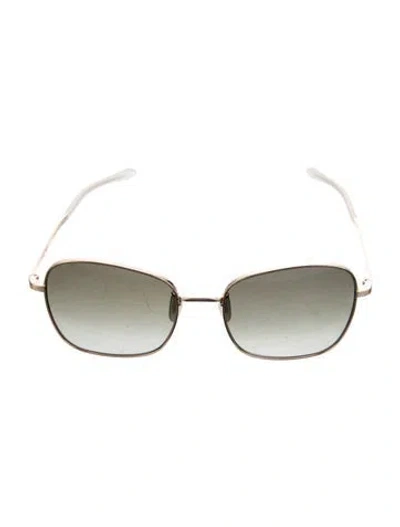Pre-owned Krewe Aviator Gradient Sunglasses In Gold