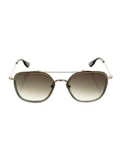 Pre-owned Krewe Aviator Gradient Sunglasses In Neutrals