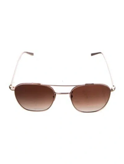 Pre-owned Krewe Aviator Gradient Sunglasses In Pink