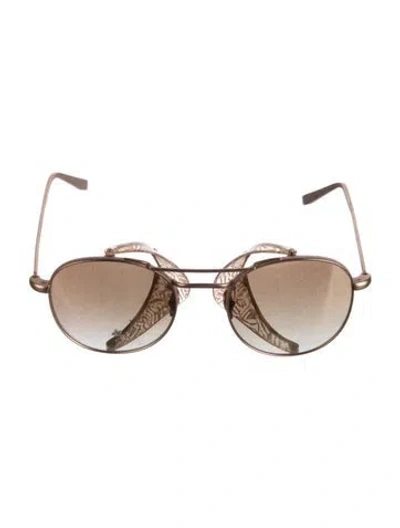 Pre-owned Krewe Aviator Tinted Sunglasses