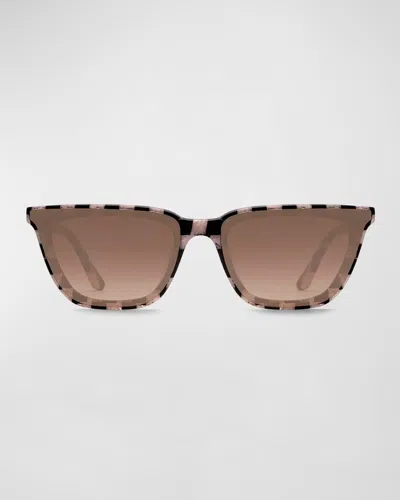 Krewe Bowery Acetate Cat-eye Sunglasses In Multi