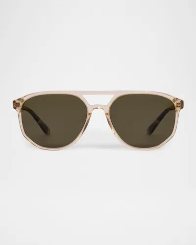Krewe Brando Acetate Aviator Sunglasses