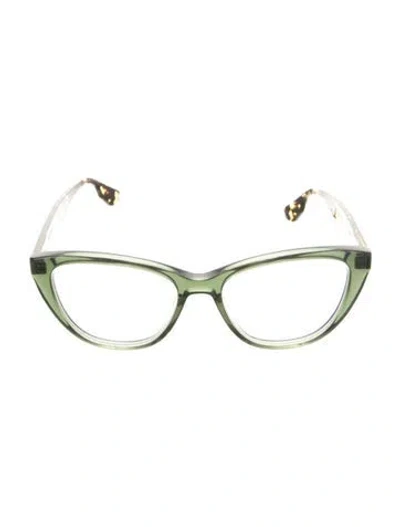 Pre-owned Krewe Cat-eye Eyeglasses In Brown