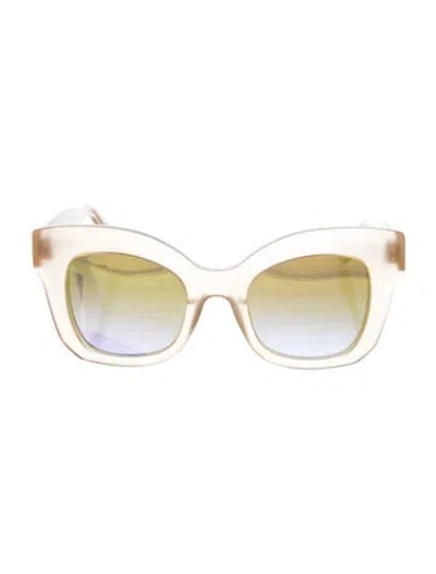 Pre-owned Krewe Cat-eye Gradient Sunglasses