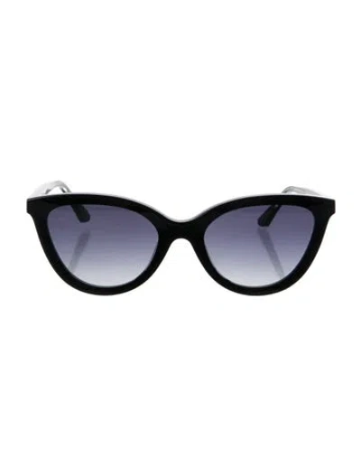Pre-owned Krewe Cat-eye Gradient Sunglasses In Black