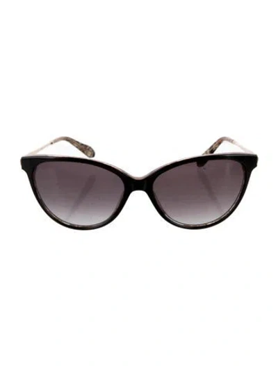 Pre-owned Krewe Cat-eye Gradient Sunglasses In Black