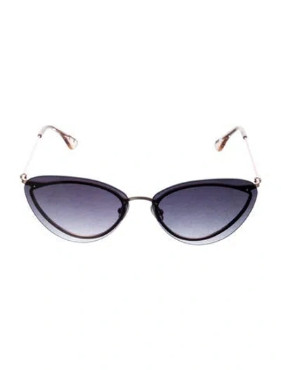 Pre-owned Krewe Cat-eye Gradient Sunglasses In Black