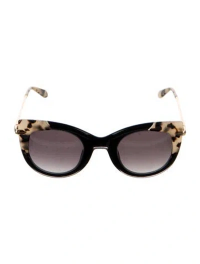 Pre-owned Krewe Cat-eye Gradient Sunglasses In Black