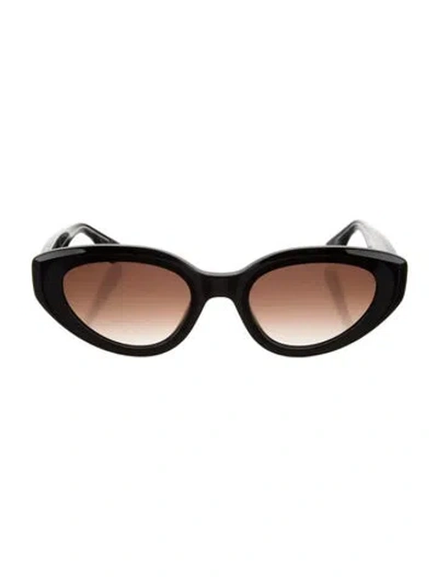 Pre-owned Krewe Cat-eye Gradient Sunglasses In Black/neutrals